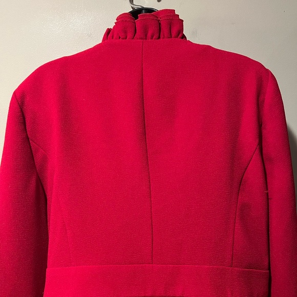 Tradition Red Ruffled Blazer & Skirt Set - Picture 8 of 16